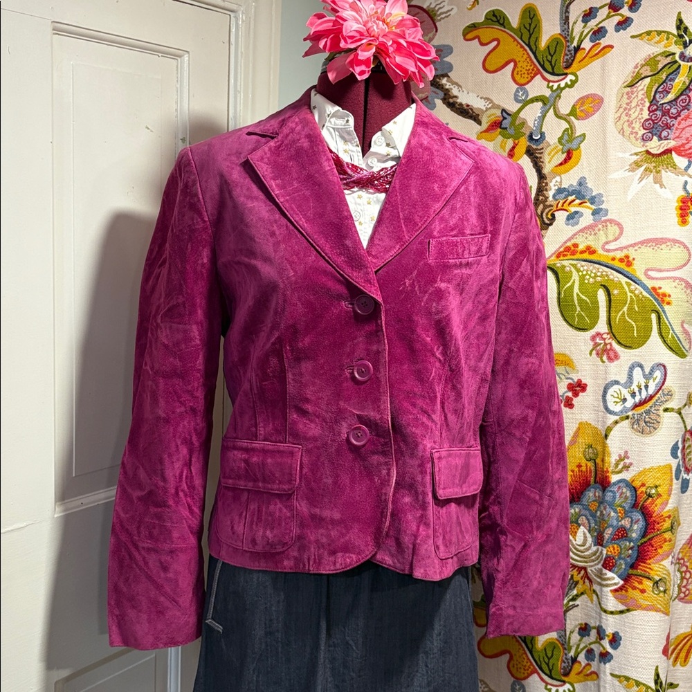 Stunning Orchid Suede Blazer